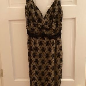 Beaded lace cocktail dress